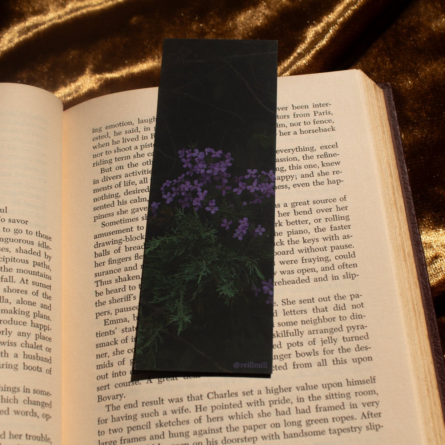 Purple Flowers - Bookmark